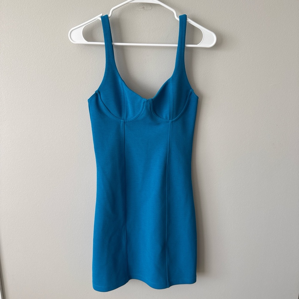 Zara Blue Sleeveless Dress